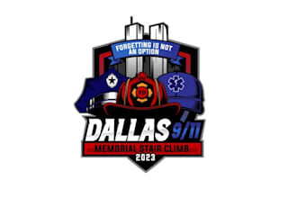 design represent memorial stair climb responders logo