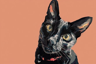 paint a fabulous dog cat pet pop art and any animal portrait