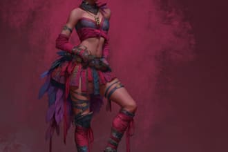 fantasy character art and unique fantasy character