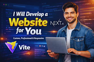 develop a modern responsive e commerce or business website