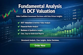 do financial projections and dcf valuation for stock investments