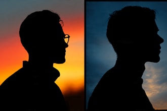 make silhouette and silhouette logo from your photos