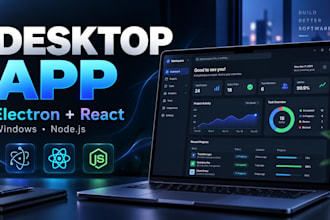 an electron desktop app with react nodejs and sqlite
