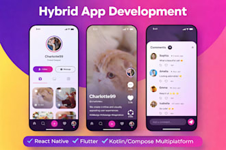 develop professional hybrid mobile app for ios and android