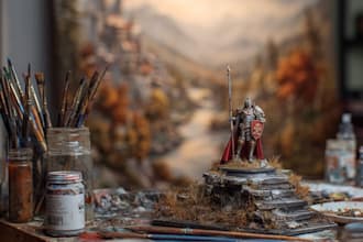 create a anime model painting