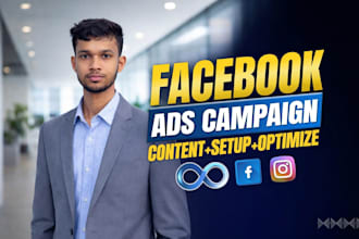 be your facebook ads campaign, fb meta ads, and instagram marketing manager