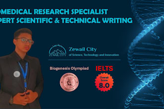 provide expert scientific biomedical research services
