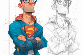 superhero character for comics