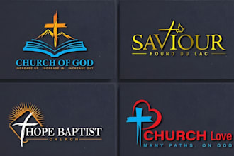 design church ministry christian religious faith based logo
