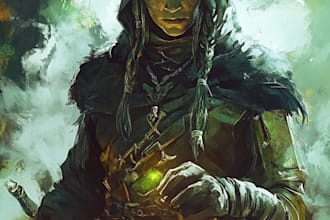 illustrat dnd character art fantasy character for dnd party