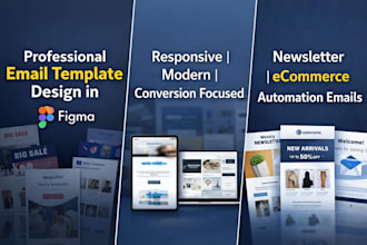 design custom newsletter and email template in figma