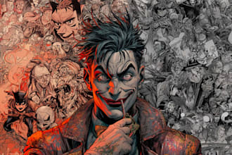 do super hero comic or character illustration