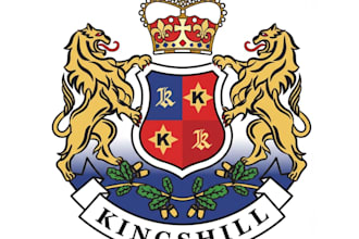 design luxury regal heraldic family crest coat of arms logo