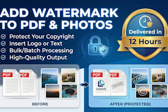 add watermarks on your PDF or photos