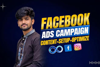 be your facebook ads campaign, fb meta ads, and instagram marketing manager