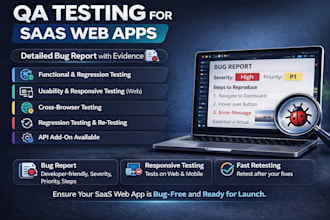 test your ai or saas web app and deliver a detailed bug report