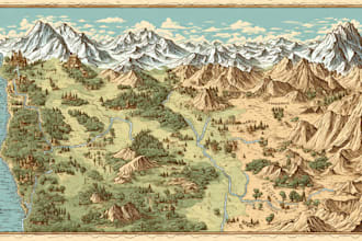 design a map in vector format, location map
