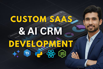 develop your custom saas, ai web app or turnkey CRM solution
