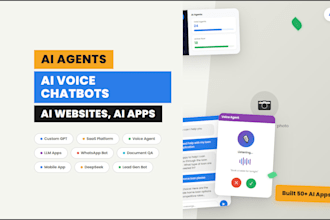 build ai saas product, ai desktop app,ai chatbot, ai mobile app, ai voice app