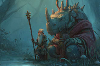 illustrate fantasy art creatures and characters