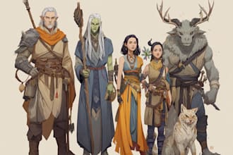 design a professional dnd party commission