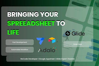 build a custom glide app for your business with no code