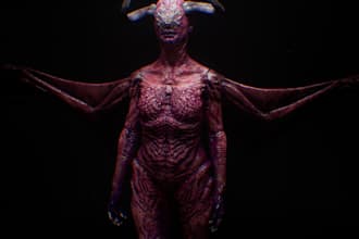 create high fidelity monsters or creatures for  horror games