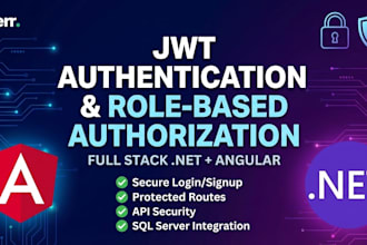 implement jwt authentication and role based authorization in dotnet and angular