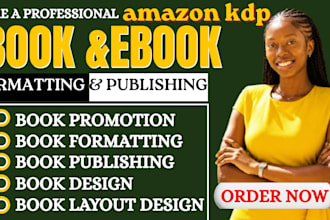 do amazon KDP book editing kindle paperback book formatting KDP book publishing