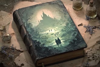 design fantasy, sci fi, horror and dystopian book cover art