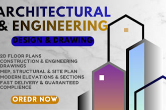 draw house plans, floor plans, elevation and working drawings