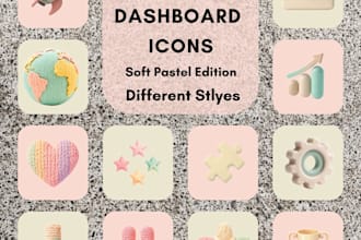 design custom aesthetic icon packs for digital creators