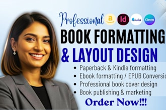 kdp book formatting ebook formatting paperback formatting kdp book layout design
