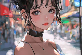 any character in anime style