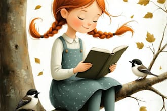 watercolor children book illustration