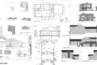 do construction permit sets city permit blueprints drawings