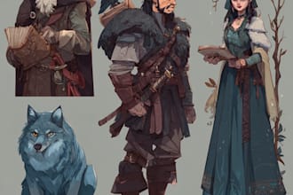 dnd character art and dnd character art