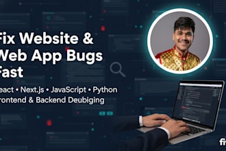 debug and fix bugs and error in your website or web app