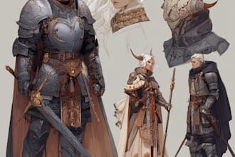 dnd character art and dnd character art