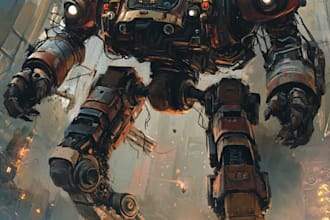 do complete mecha concept arts