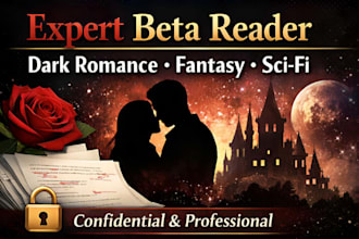 beta read or alpha read critique your sci fi romance fantasy bdsm manuscript