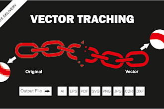 convert your blurry logo into a sharp vector design