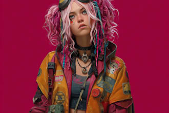 do your cyberpunk character arts