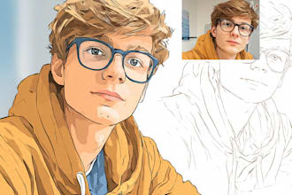 draw your photo to cartoon portrait