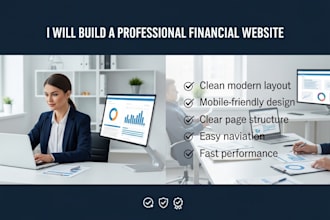 build a professional mortgage, credit repair, insurance or tax prep website