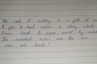 do beautiful professional handwritting in kannada and english