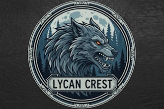 do creative werewolf logo for your business