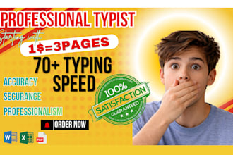 do data entry work and typing services