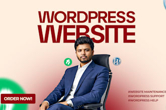 provide wordpress website maintenance support and updates