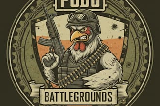 design a tactical battle royale mascot logo for your team